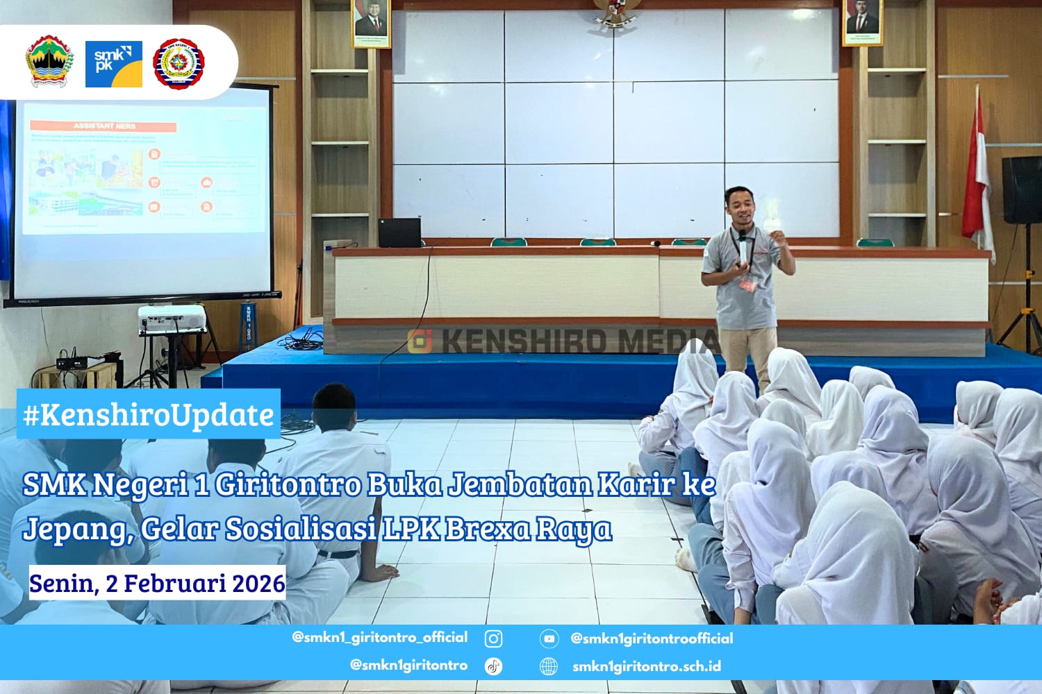SMK Negeri 1 Giritontro Buka Jembatan Karir ke Jepang, Gelar Sosialisasi LPK Brexa Raya