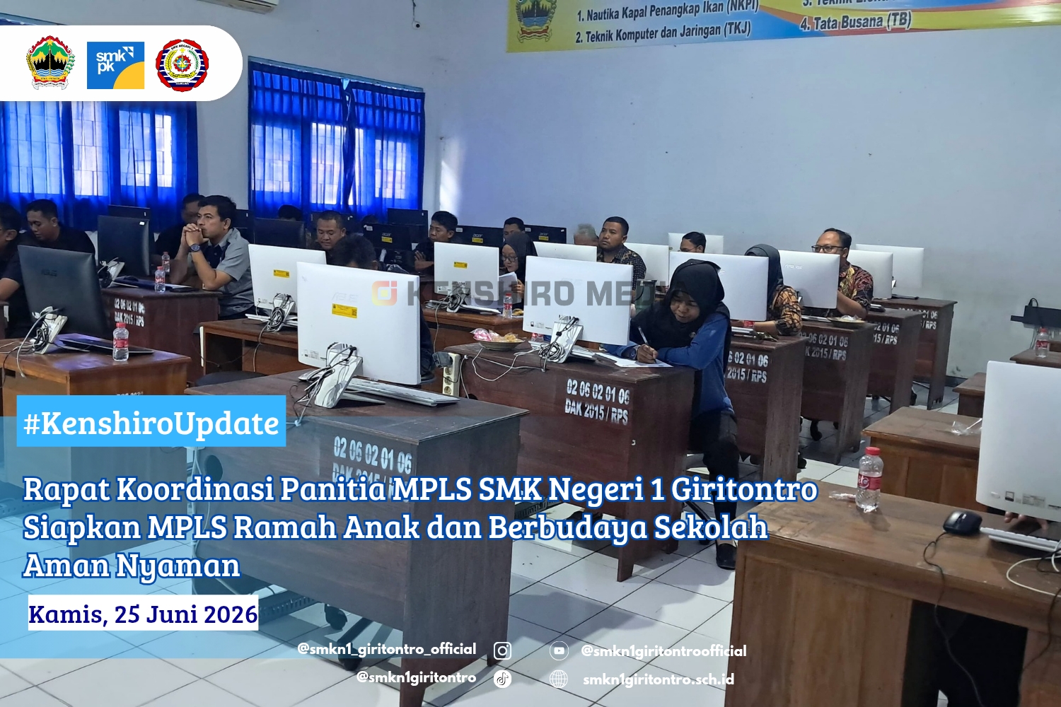 Rapat Koordinasi Panitia MPLS SMK Negeri 1 Giritontro Siapkan MPLS Ramah Anak dan Berbudaya Sekolah Aman Nyaman