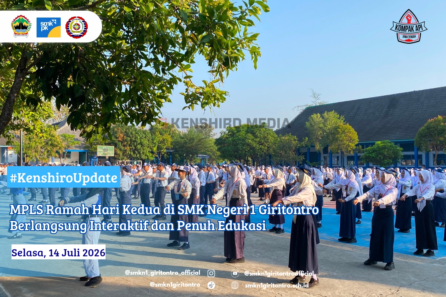 MPLS Ramah Hari Kedua di SMK Negeri 1 Giritontro Berlangsung Interaktif dan Penuh Edukasi