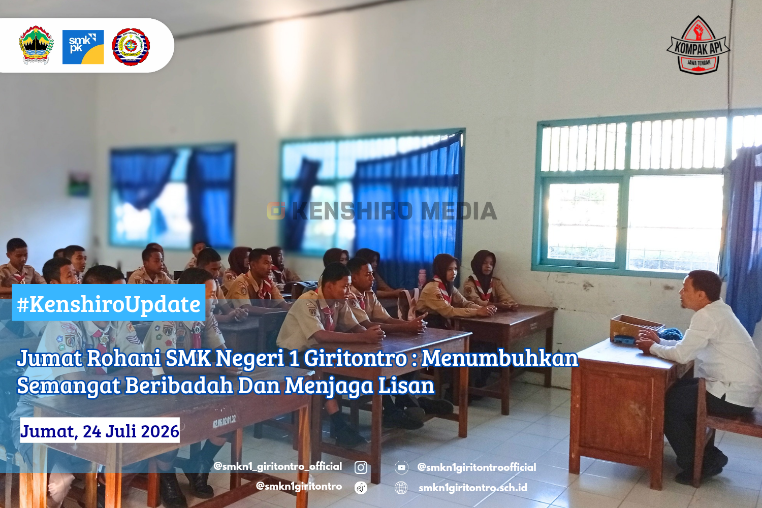 Jumat Rohani SMK Negeri 1 Giritontro: Menumbuhkan Semangat Ibadah dan Menjaga Lisan