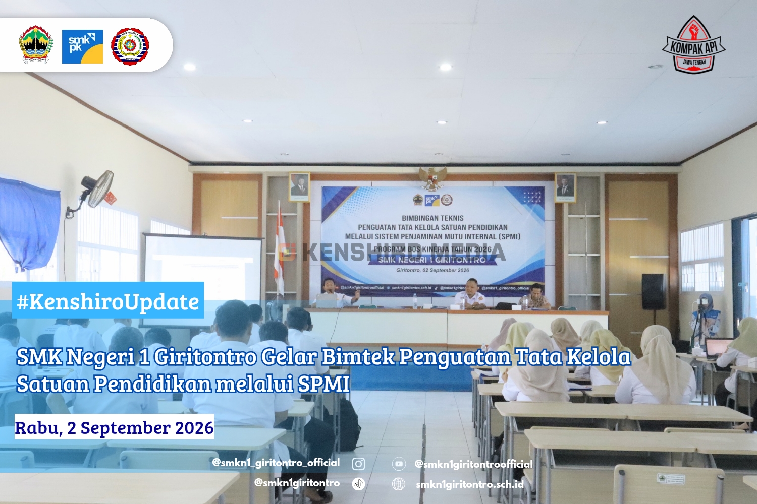 SMK Negeri 1 Giritontro Gelar Bimtek Penguatan Tata Kelola Satuan Pendidikan melalui SPMI